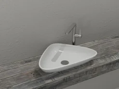Επιτραπέζιος νιπτήρας μπάνιου Pars 59 x 31 cm White χωρίς υπερχείλιση.
