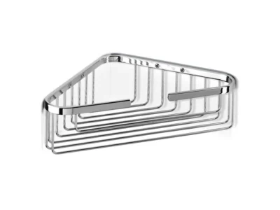 Σπογγοθήκη-Μπουκαλοθήκη γωνιακή Geesa 170-100 Chrome.