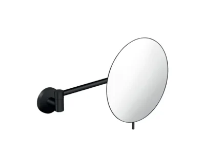 Επίτοιχος καθρέφτης περιποίησης Emily 638705 Black Matt. Με 1 μεγενθυντική όψη 4Χ.
