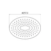Κεφαλή ντουζ ελειπτικής διατομής Lounge CT-0402Α 30 cm Chrome.