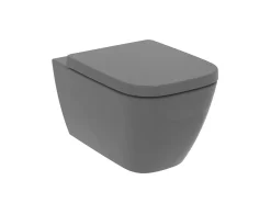 Κρεμαστή Λεκάνη τουαλέτας Υψηλής Πίεσης με Κάλυμα Ideal Standard I.Life B Grey Glossy 54 cm.