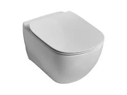 Κρεμαστή Λεκάνη τουαλέτας Υψηλής Πίεσης με Κάλυμα Ideal Standard Tesi II White Matt 53 cm.