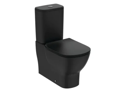 Λεκάνη τουαλέτας Χαμηλής Πίεσης με Καζάνι και Κάλυμα Ideal Standard Tesi II Black Matt BTW 66 cm.