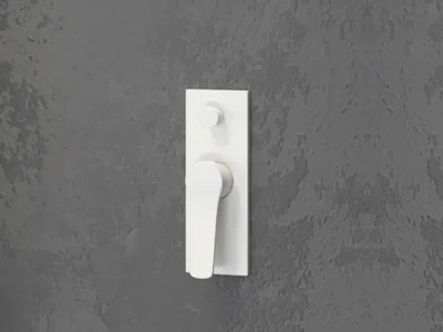 Μίκτης εντοιχισμένου συστήματος ντουζιέρας 2 Εξόδων Andare WNX248-A73PH White Matt.