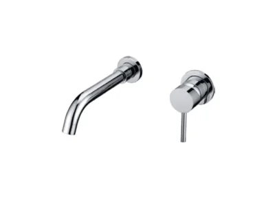 Επίτοιχη εντοιχισμένη Μπαταρία Νιπτήρα Artemis 911-P-S Inox Matt.