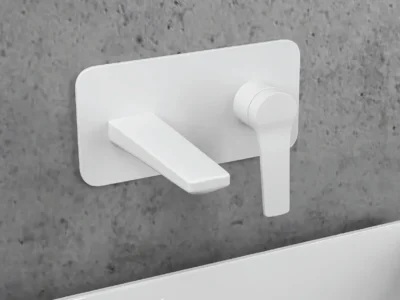 Επίτοιχη εντοιχισμένη Μπαταρία Νιπτήρα Andare WNW1480-73PH White Matt.