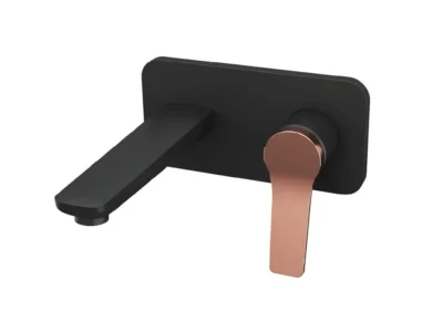 Επίτοιχη εντοιχισμένη Μπαταρία Νιπτήρα Andare WNW1480-73PAB Black Matt / Rose Gold.