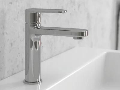 Επιτραπέζια Μπαταρία Νιπτήρα Pearl ZQ16328C Chrome.