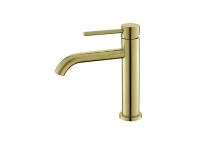 Επικαθήμενη Μπαταρία Νιπτήρα Artemis B99001-O Gold. Κατάλληλη για συνδυασμό με νιπτήρες που διαθέτουν οπή εγκατάστασης.