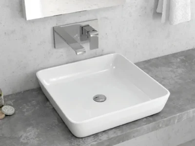 Επιτραπέζιος νιπτήρας μπάνιου LT-2183-N 46 x 46 cm White χωρίς υπερχείλιση.