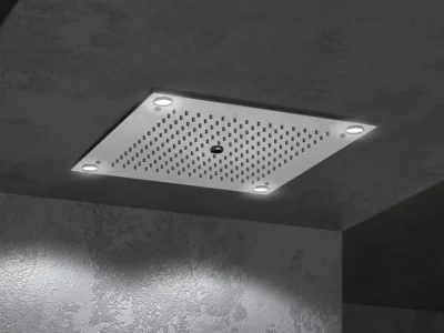 Εντοιχιζόμενη Κεφαλή ντουζ τετράγωνης διατομής Lounge CT-0806 50 x 50 cm Chrome.