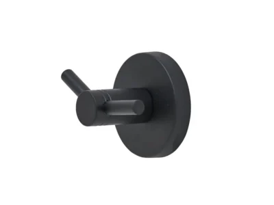 Άγκιστρο πετσετών δοπλό επιτοίχιας τοποθέτησης Emily 635955 Black Matt