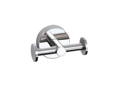 Άγκιστρο πετσετών διπλό επιτοίχιας τοποθέτησης Uno 1222 Chrome