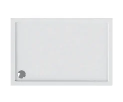 Ντουζιέρα ακρυλική New Flat-10 130 x 80 cm, με συνολικό ύψος 5.50 cm.