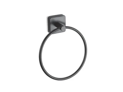 Κρίκος πετσετών επιτοίχιας τοποθέτησης Quattro 422055 Black Matt