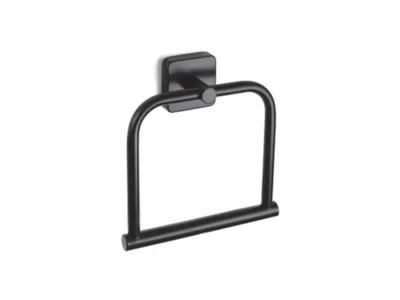 Κρίκος πετσετών επιτοίχιας τοποθέτησης Quattro 422455 Black Matt