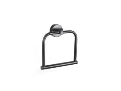 Κρίκος πετσετών επιτοίχιας τοποθέτησης Uno 122455 Black Matt