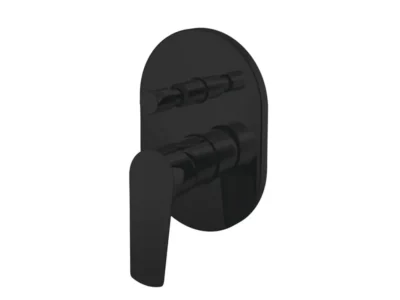 Μίκτης εντοιχισμένου συστήματος ντουζιέρας 2 Εξόδων Lux 690642 MB Black Matt.