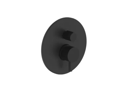 Μίκτης εντοιχισμένου συστήματος ντουζιέρας 3 Εξόδων Teorema 176019 MB Black Matt.