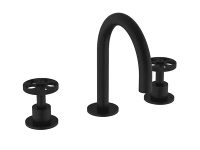 Μπαταρία Νιπτήρα Teorema Programe One 631010 Black Matt 3 οπών.