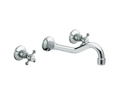 Επίτοιχη Μπαταρία Νιπτήρα Retro Reitano Antea 110652 Chrome.