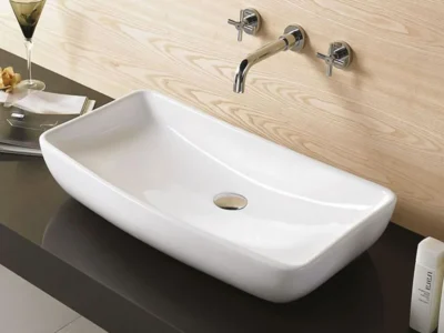 Επιτραπέζιος νιπτήρας μπάνιου Artistic 70 x 38 cm White χωρίς υπερχείλιση.