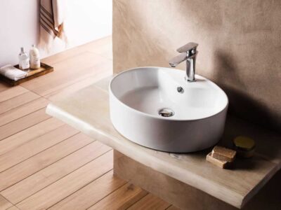 Επιτραπέζιος νιπτήρας μπάνιου Opera 52 x 42 cm White με υπερχείλιση.