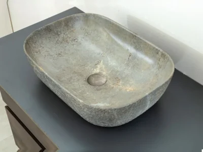 Επιτραπέζιος νιπτήρας μπάνιου Arte 500006 46 x 32 cm Grey χωρίς υπερχείλιση.