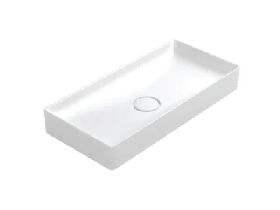 Επιτραπέζιος νιπτήρας μπάνιου Floppy 296075 MW 75 x 36 cm White Matt χωρίς υπερχείλιση.