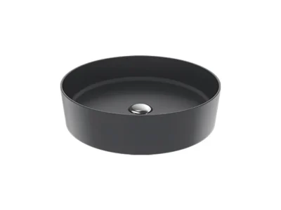 Επιτραπέζιος νιπτήρας μπάνιου Loop LP-145 45 x 45 cm Antracita Matt χωρίς υπερχείλιση.