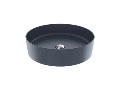 Επιτραπέζιος νιπτήρας μπάνιου Loop LP-145 45 x 45 cm Basalt Matt χωρίς υπερχείλιση.