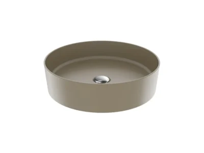 Επιτραπέζιος νιπτήρας μπάνιου Loop LP-145 45 x 45 cm Cappuccino Matt χωρίς υπερχείλιση.