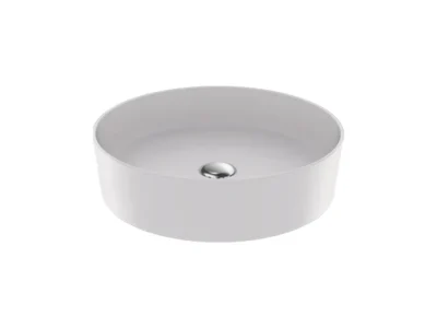 Επιτραπέζιος νιπτήρας μπάνιου Loop LP-145 45 x 45 cm White Matt χωρίς υπερχείλιση.