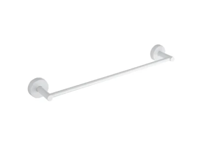 Πετσετοθήκη μεταλλική με μήκος 60 cm επιτοίχιας τοποθέτησης Uno 126066 White Matt