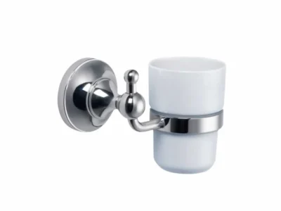 Ποτηροθήκη κρυστάλλινη επιτοίχιας τοποθέτησης S-7300 747358 Chrome.