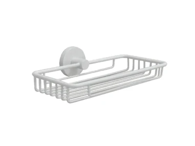 Σπογγοθήκη μεταλλική επιτοίχιας τοποθέτησης Emily 605510 White Matt