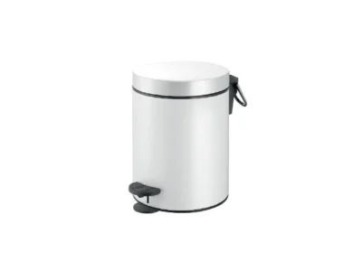 Μεταλλικό καλάθι μπάνιου με επιδαπέδια τοποθέτηση 609068 White Matt