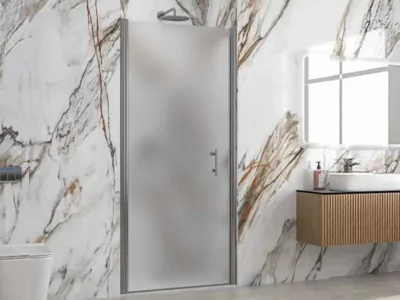 Καμπίνα ντουζιέρας από Τοίχο σε Τοίχο με Frost Matt Κρύσταλλο ασφαλείας S 28 FR 80 cm.