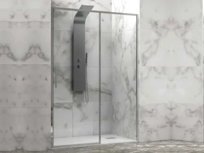 Συρόμενη πόρτα ντουζιέρας με κρύσταλλο ασφαλείας Lea 400 CL Chrome 110 x 200 cm