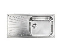 Μεταλλικός Νεροχύτης Κουζίνας CM Cometa 11446R 100 x 50 cm, σε απόχρωση Inox.