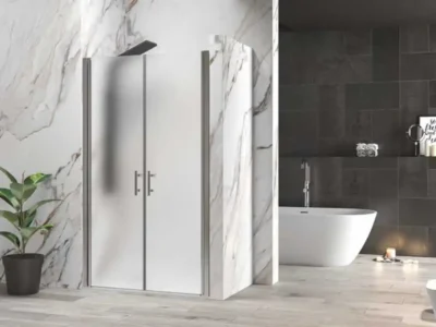 Καμπίνα ντουζιέρας από Τοίχο σε Τοίχο με Frost Matt Κρύσταλλο ασφαλείας SS 28 FR 120 cm.