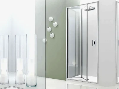 Καμπίνα ντουζιέρας από Τοίχο σε Τοίχο με Πτυσσόμενες πόρτες Inda Rapid B3330 με ρυθμιζόμενη διάσταση 97 - 101 cm.