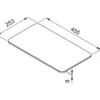 Επιφάνεια κοπής Elleci Spazio Black ATH123BK 25 x 45 cm.