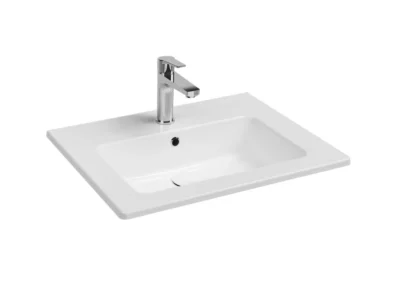 Επικαθήμενος νιπτήρας μπάνιου από Υαλώδη πορσελάνη Flat 36060-300 62.50 x 46.50 cm.