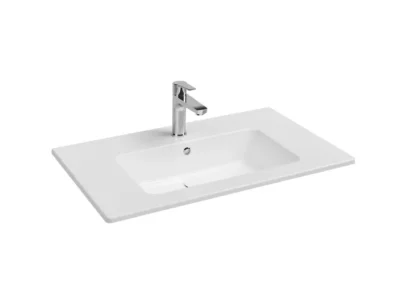 Επιτραπέζιος νιπτήρας μπάνιου από Υαλώδη πορσελάνη Flat 36080-300 81.50 x 46.50 cm.