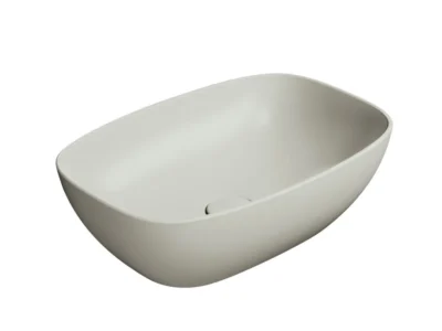 Επιτραπέζιος νιπτήρας μπάνιου Nubes Cenere Matt 9784-450 50 x 35 cm χωρίς υπερχείλιση.