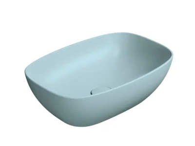 Επιτραπέζιος νιπτήρας μπάνιου Nubes Chiaccio Matt 9784-920 50 x 35 cm χωρίς υπερχείλιση.