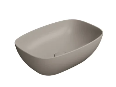 Επιτραπέζιος νιπτήρας μπάνιου Nubes Tortora Matt 9784-440 50 x 35 cm χωρίς υπερχείλιση.