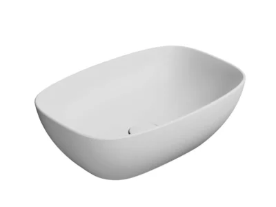 Επιτραπέζιος νιπτήρας μπάνιου Nubes White Matt 9784-301 50 x 35 cm χωρίς υπερχείλιση.