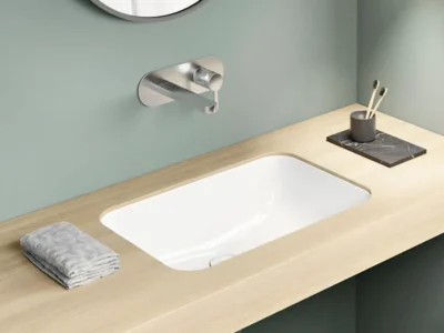 Υποένθετος νιπτήρας μπάνιου από Υαλώδη πορσελάνη Pura 7247-300 50 x 35 cm.